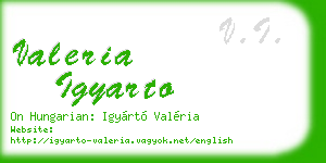 valeria igyarto business card